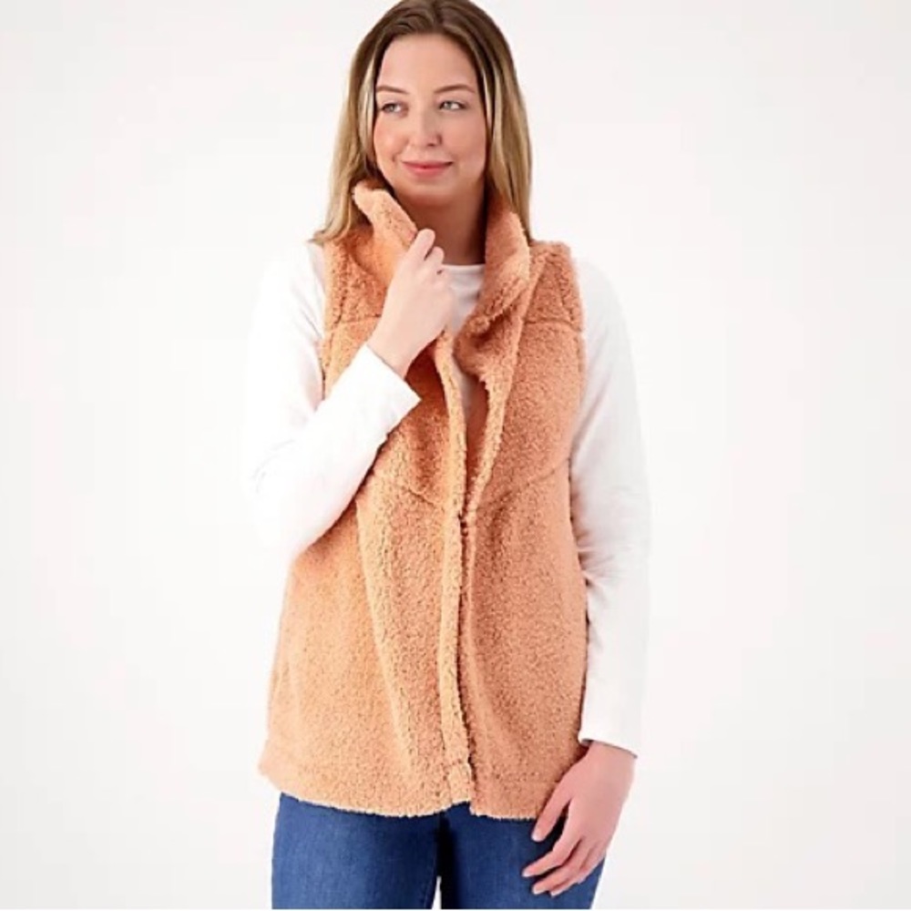 Koolaburra Peach Fleece Vest